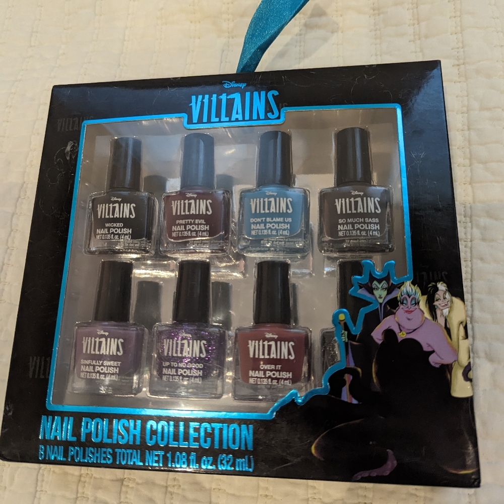 Disney Villans nail polish set of 8